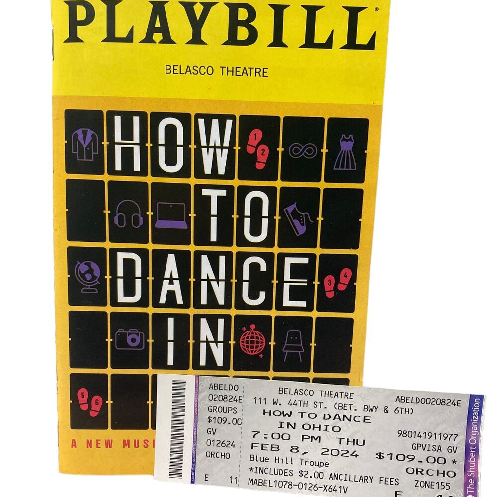 Broadway Playbill How To Dance in Ohio and Ticket